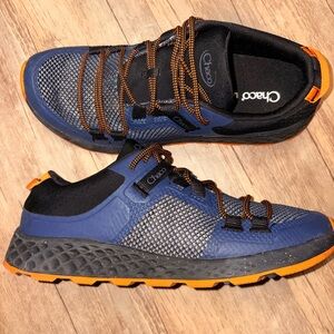 Chaco Men's Navy Blue and Orange Trail Sneakers